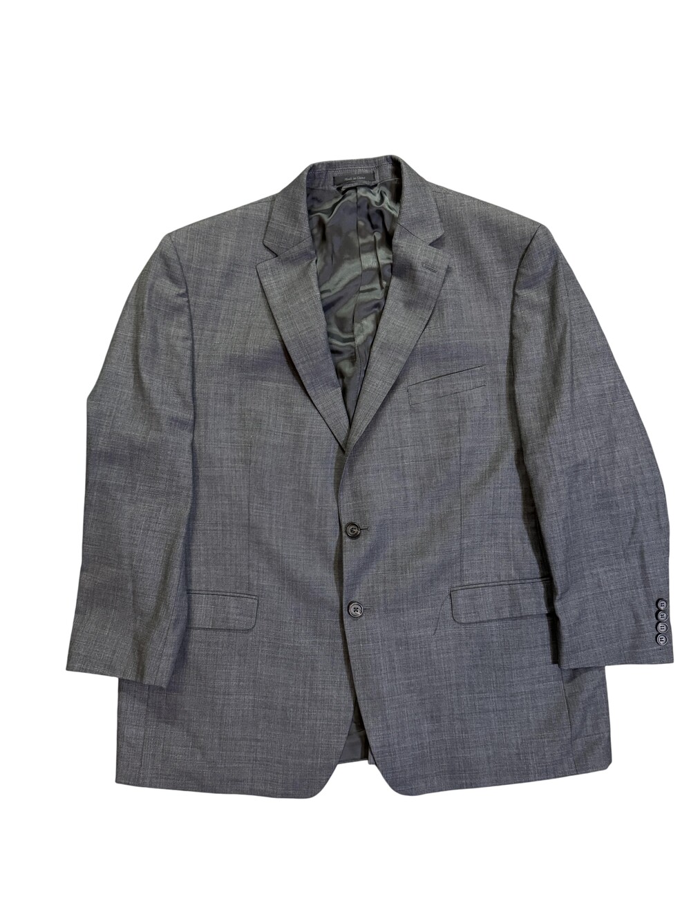 Lauren Ralph Lauren Suit Jacket Mens 48R Gray Wool 2 Button Blazer Coat Macy's